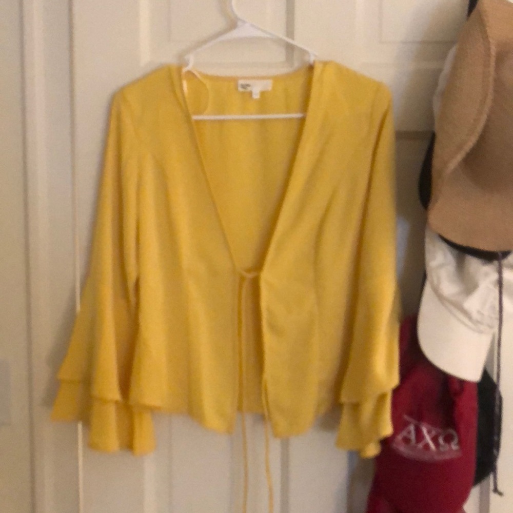 new with tags by the way yellow blouse!